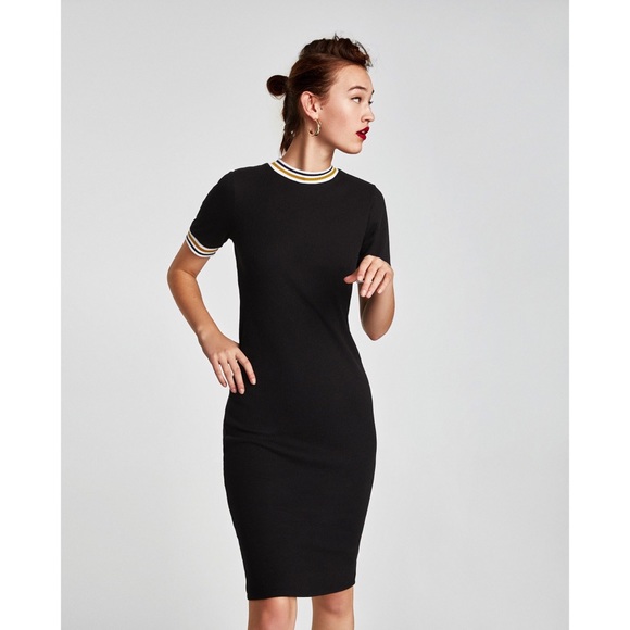 Zara Dresses & Skirts - Floral Ribbed Dress | Zara